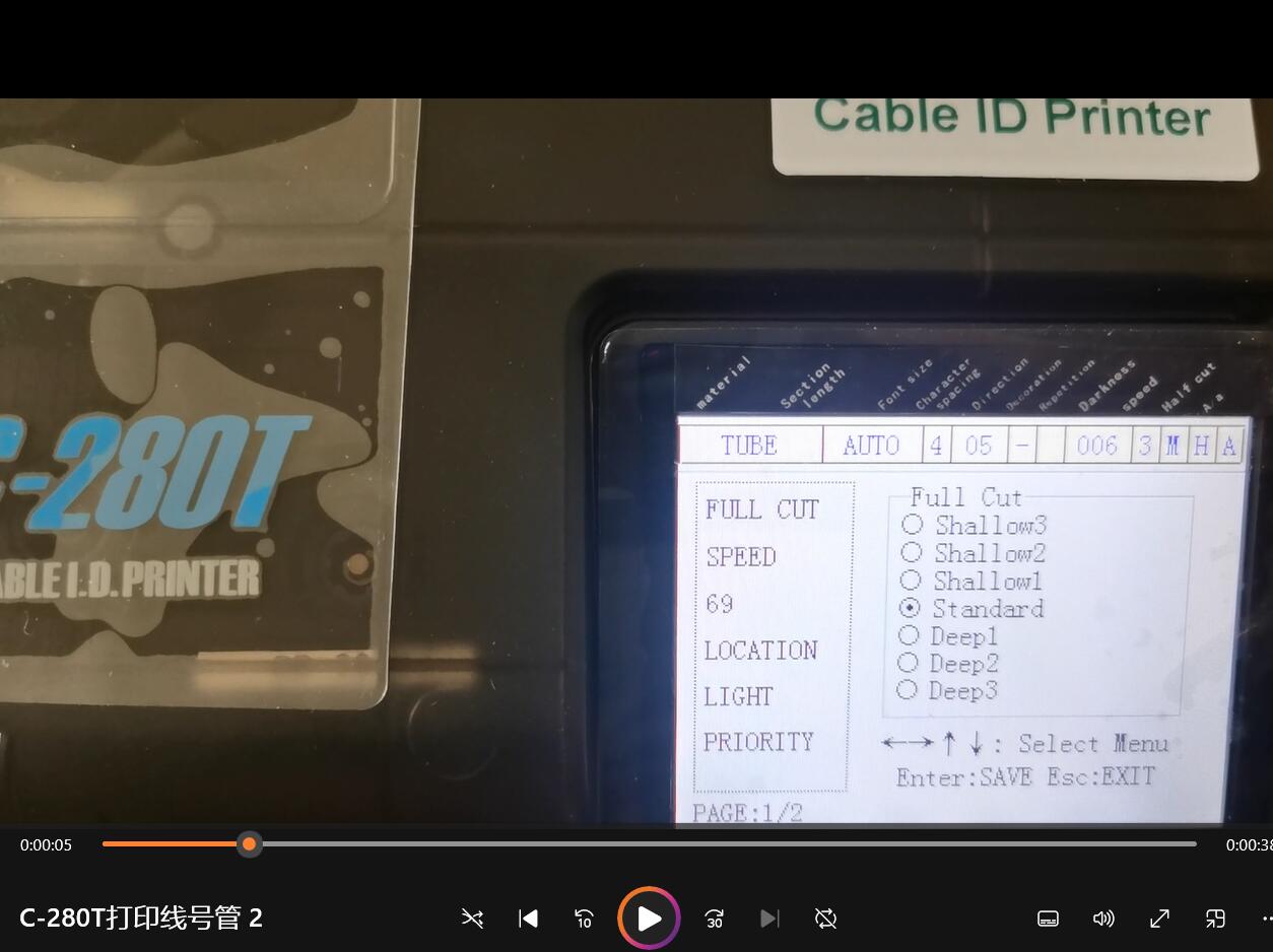 Commercial Printing Inc - ﻿ C-280T kabel-ID-printer wordt gebruikt voor