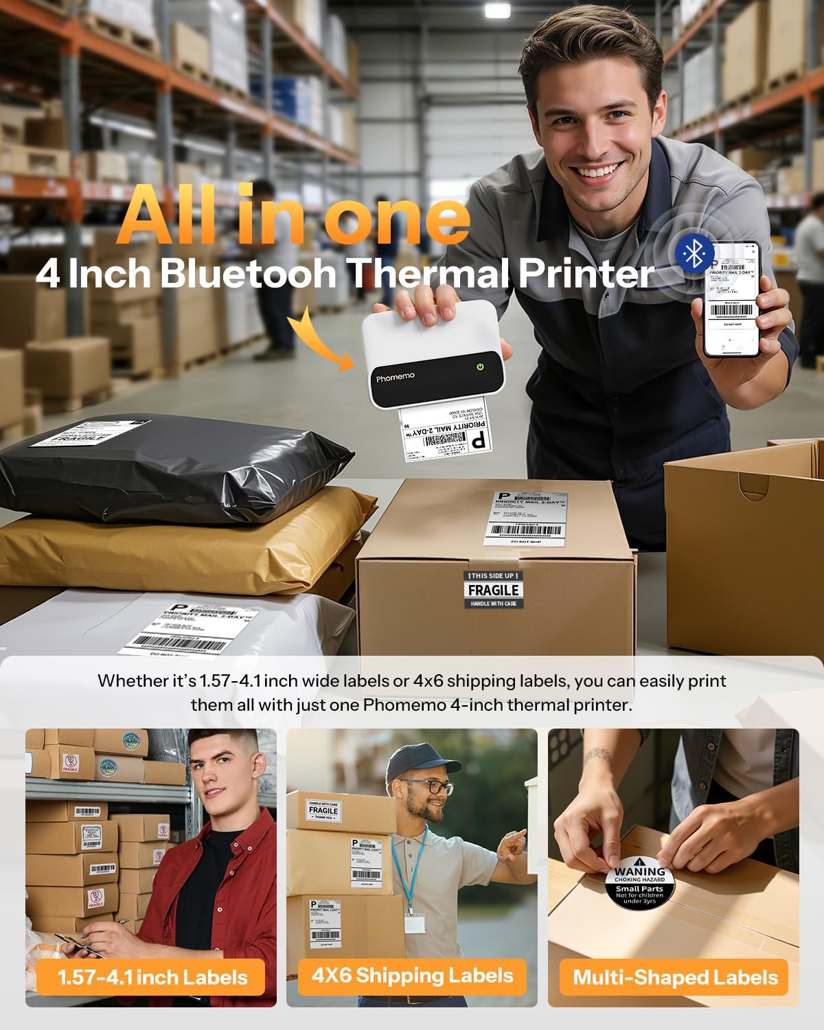 Phomemo M420 4-inch labelprint - Commercial Printing Inc recensie en prijs