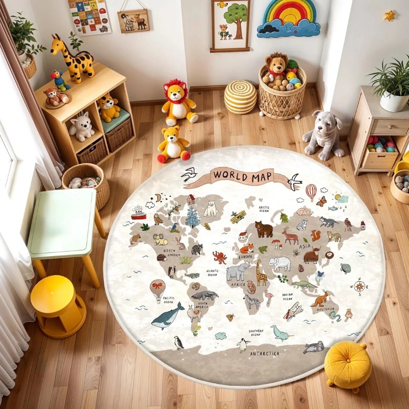   Speelronde vloermat Dierenwe - Commercial Printing Format recensie en prijs