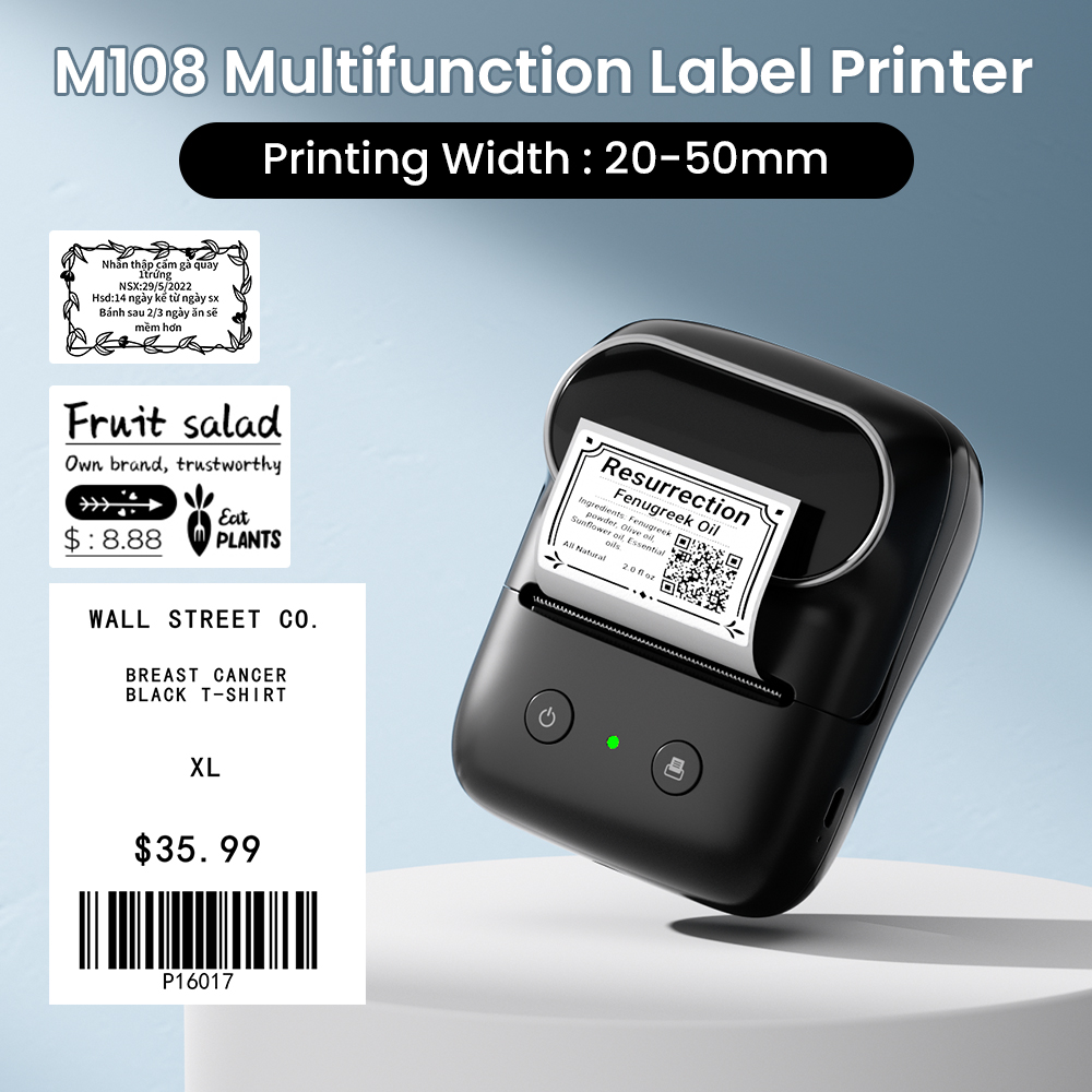 Phomemo M108 Draagbare Labelpr - Commercial Printing Inc recensie en prijs