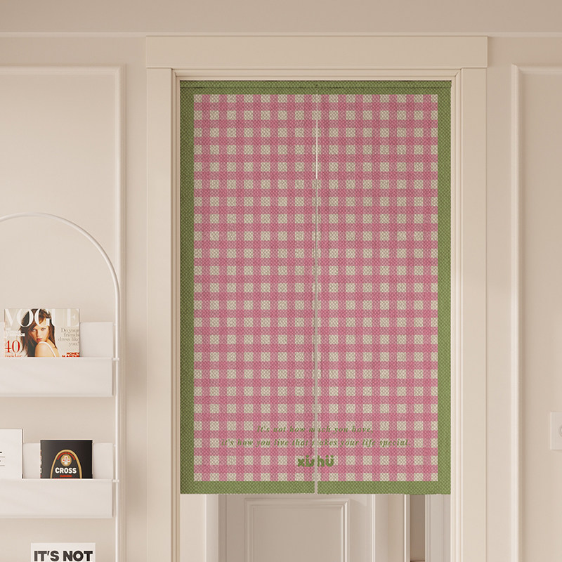 VIKAMA Crèmegeel Gingham Noren - Commercial Printing Rates recensie en prijs