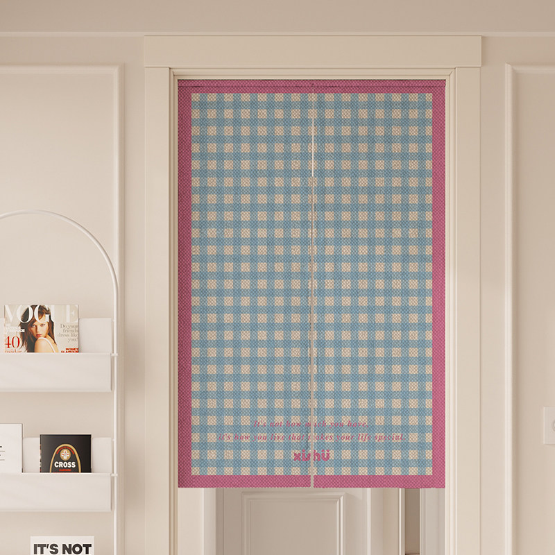 VIKAMA Crèmegeel Gingham Noren - Commercial Printing Rates recensie en prijs